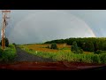 Huge Double Rainbow Caught On DashCam!