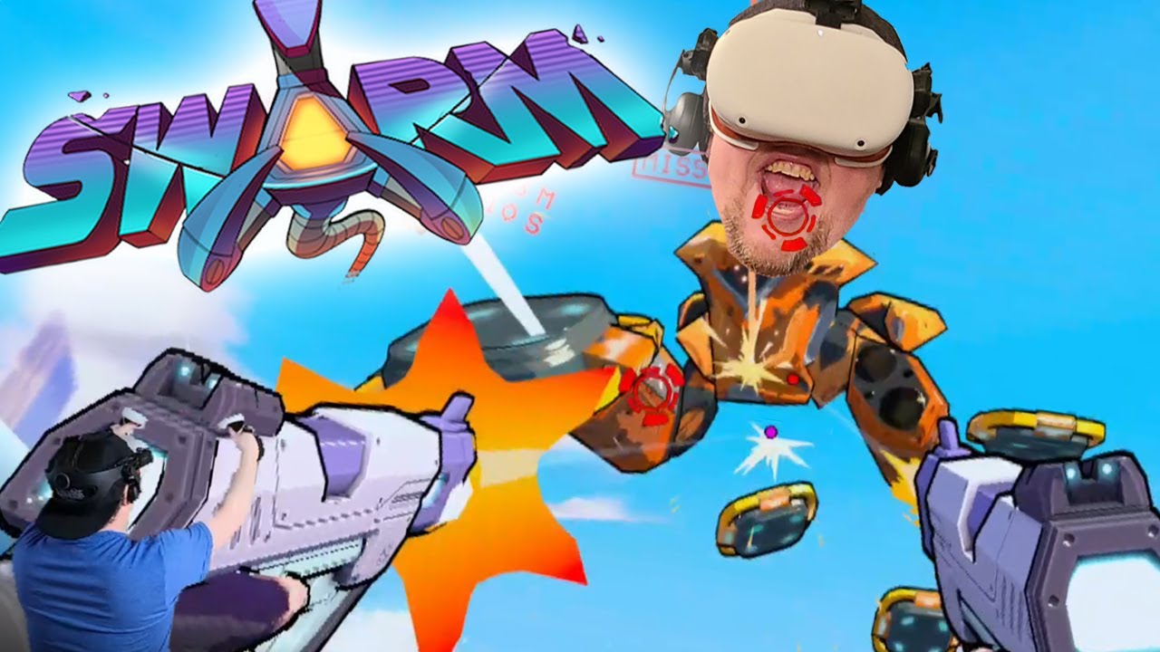 Swarm for the Oculus Quest is Galaga meets Windlands | The best arcade game you never played.