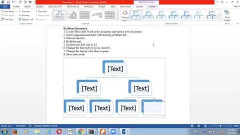 Digital literacy batch 10#excercise 2# how to make organizational chart#freelancing