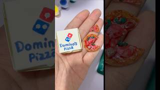 🍕Domino’s Pizza| 100 Mini Brands Challenge 004 #diy #miniature #DIYMiniatureFood #CuteDIY #diyclay