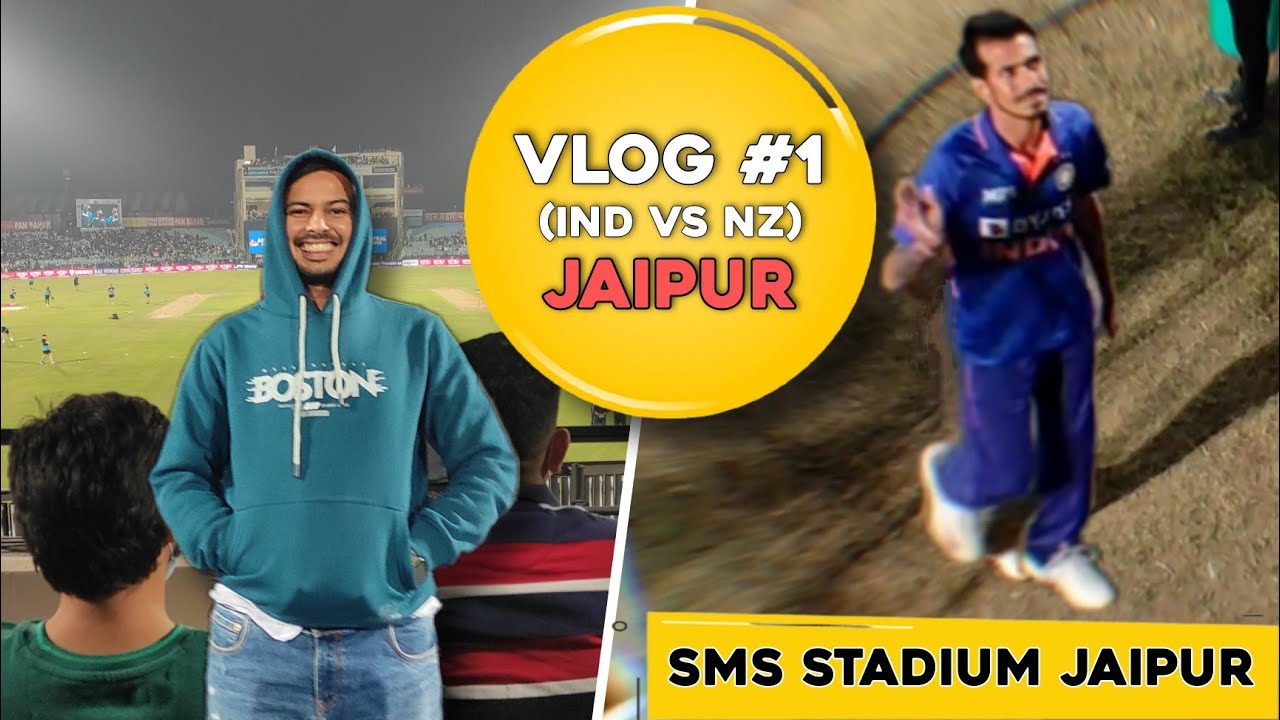 My 1st Cricket Match Vlog | India vs New Zealand | SMS Stadium Jaipur | Vlog