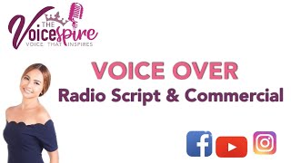 VO Sample for Radio Script & Commercials | The VoiceSpire