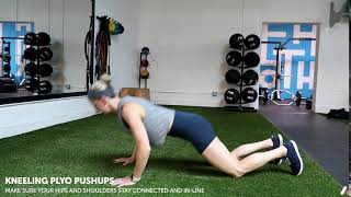 Kneeling Plyo Pushups