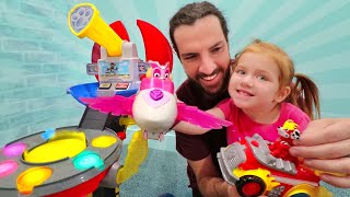 Paw Patrol Hide N Seek Mighty Pups Help Find Hidden Animals With Adley And Dad Ultimate New Toy 