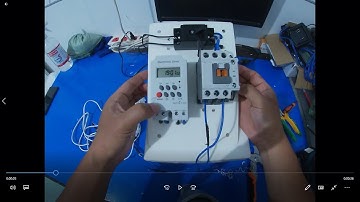 Hướng dẩn đấu nối timer với khởi động từ ,  điều khiển tự động máy bơm