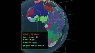 WorldWarBot - Run 5 - Round 493 - Chad conquered Republic of Congo (Cameroon)