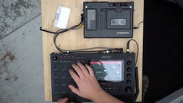 Exploring the MPC Live II, making live beats, and recording to cassette tape
