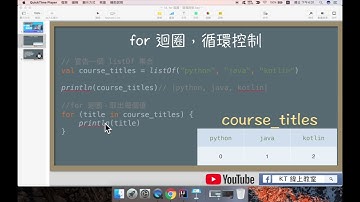 Kotlin 教學【從零開始學 Kotlin 程式設計】for 迴圈，循環控制