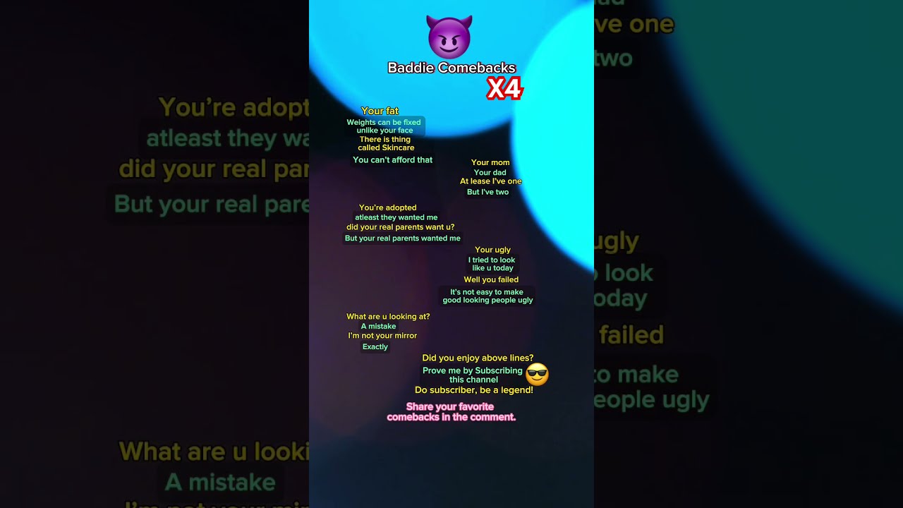 Comebacks On
