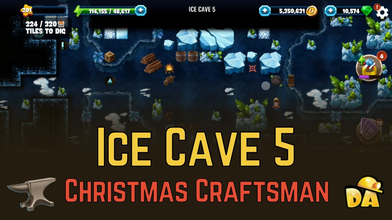 Ice Cave 5 - Christmas Craftsman - Diggy's Adventure