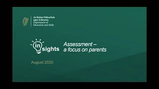 Assessment A focus on Parents