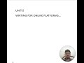 Journalism MA / BA Digital Journalism - Writing for Online Platforms PART 2