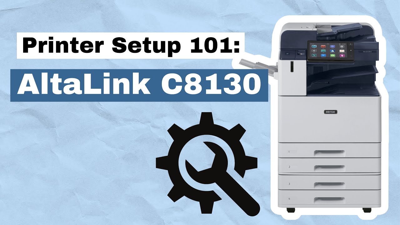 Printer Setup 101: AltaLink C8130 Clearing Paper jams - YouTube
