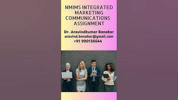 NMIMS Integrated Marketing Communications  Assignment I NMIMS MBA Assignments I NMIMS Solved Assignm