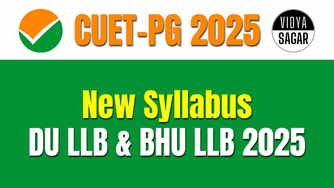 CUET PG LLB 2025 New Syllabus | COQP11 : CUET PG Law 2025 New Pattern ...