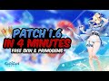 EVERYTHING NEW IN PATCH 1.6 IN 4 MINTUES OR LESS | Genshin Impact
