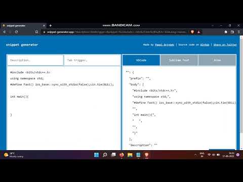 HOW TO ADD C++ TEMPLATE TO VSCODE
