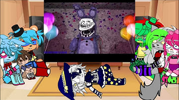 Glamrocks react to every bonnie in a nutshell|fnaf security breach|gacha club|ft glamrock  bonnie|