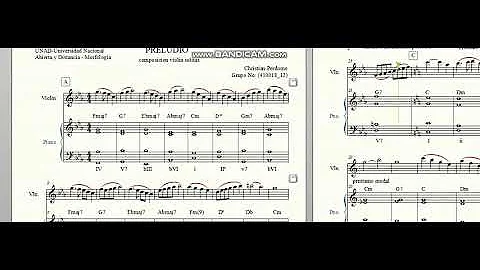morfologia   preludio - composicin para violn