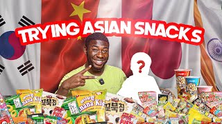 TRYING ASIAN SNACKS WITH A SPECIAL GUEST | HIS REACTION WAS UNREAL!