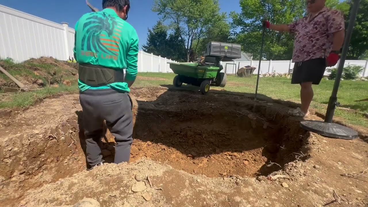 HOW TO BUILD POND IN BACKYARD PART 1