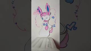 [#SYLVEON] #stopmotion #fyp #pokemon #animation  #meme #idk #paperanimation
