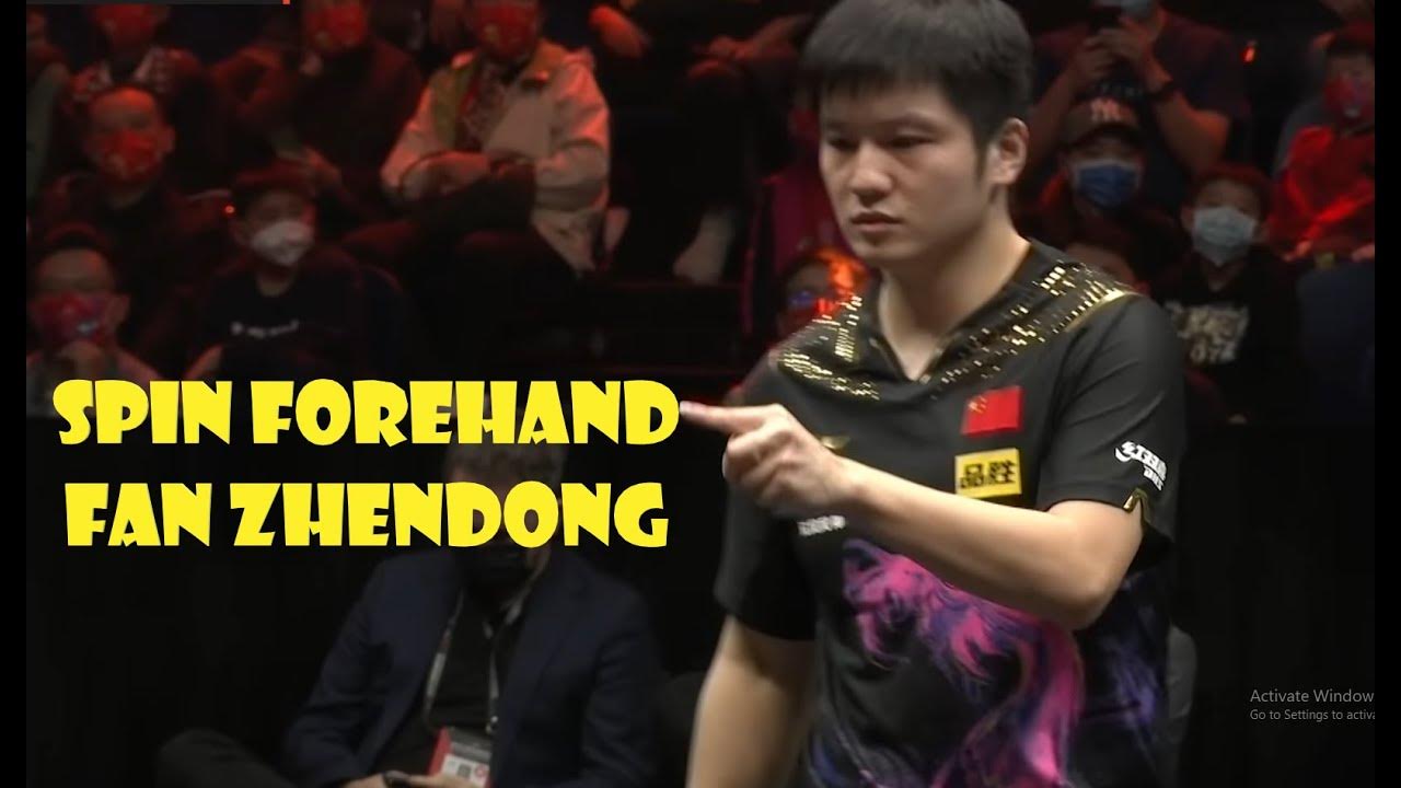 Spin Forehand Fan Zhendong YouTube