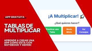 App GRATIS para Aprender a Multiplicar ✨ | Aprende a Crear tu Propia App -🤖 screenshot 2