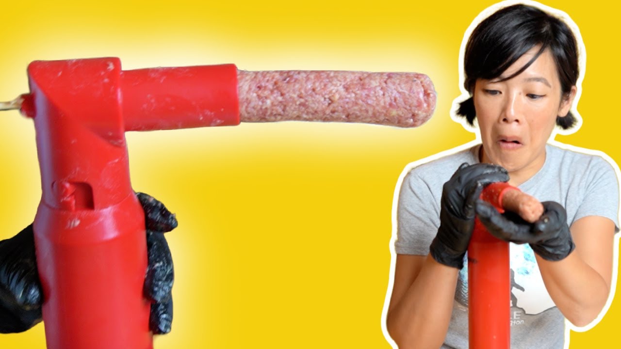 Easy Kabob Gadget EXTRUDES Meat - Does it Work? | emmymade