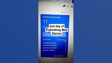 2nd day of Publishing Google Web Stories, Now it is on Discover