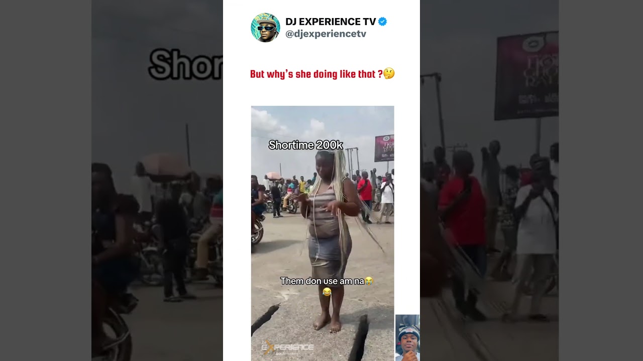 But why’s she doing like that ?🤔