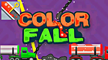 Color Fall Pin Pull (By Timuz Games) Android Gameplay Walkthrough Levels 1-20 | Blue Sky