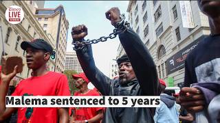 Julius Malema sentenced to 5 years | Eff supporters react as appeal granted