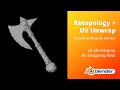 Retopology + UV Unwrap ด้วยเครื่องมือพื้นฐานใน Blender | แค่ Shrinkwrap กับ Snapping ก็พอ!