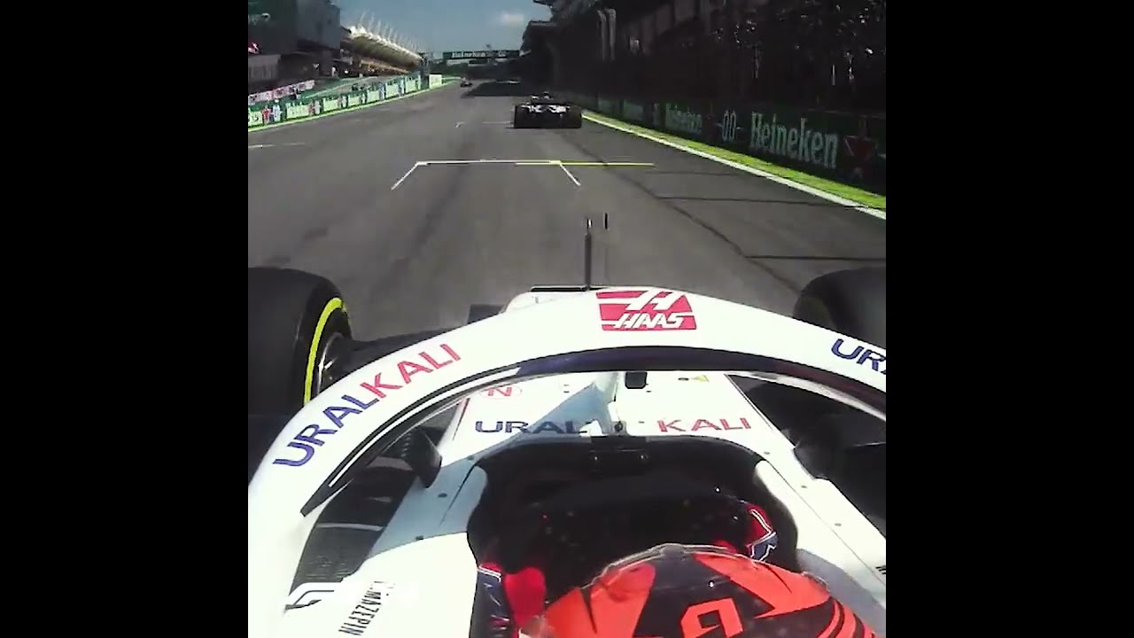 Nikita Mazepin Sending it On Turn 1 | Brazil Grand Prix