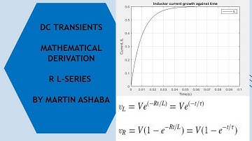 DC TRANSIENTS || R L-SERIES MATHEMATICAL DERIVATION By Martin Ashaba
