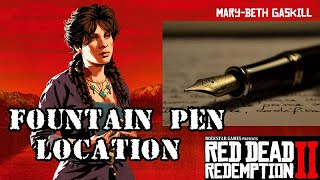 Mary-Beth's Fountain Pen Location - Red Dead Redemption 2