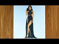 Black Dress Drawing | How to Draw a Girl in Black Dress | CAM STYLES