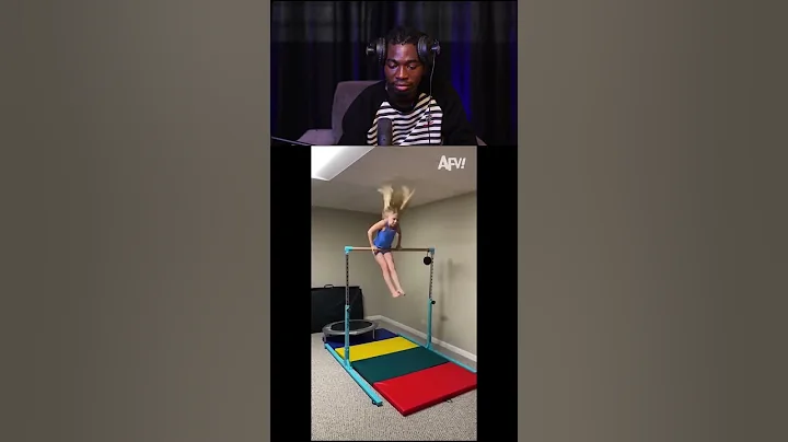 Legend says, she still hangin' there #funny #fail #gymnastics #AFV