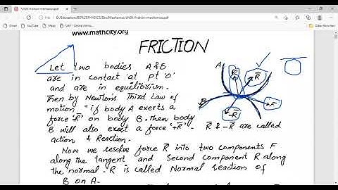 Mechanics by Q.K Ghori Chapter-05 FRICTION Lec#01 Introduction of friction in Urdu