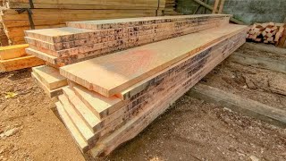 Trik jitu‼️Cara terbaik mengolah kayu wadang menjadi papan - Sawmill