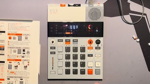 Unboxing the EP-133 KO II by Teenage Engineering (Fadergate)