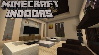 Minecraft Indoors - Contemporary Living Room (S2E1) - YouTube