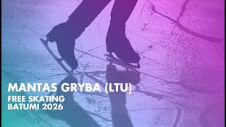 Mantas GRYBA (LTU) | Junior Men Free Skating | Batumi 2026