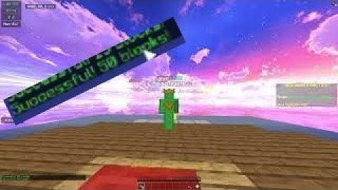 BedWars Fireball Jump 50-Block RECORD!! (NO GLITCHES)