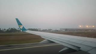 Zanzibar Oman Airlines Take off from Zanzibar airport