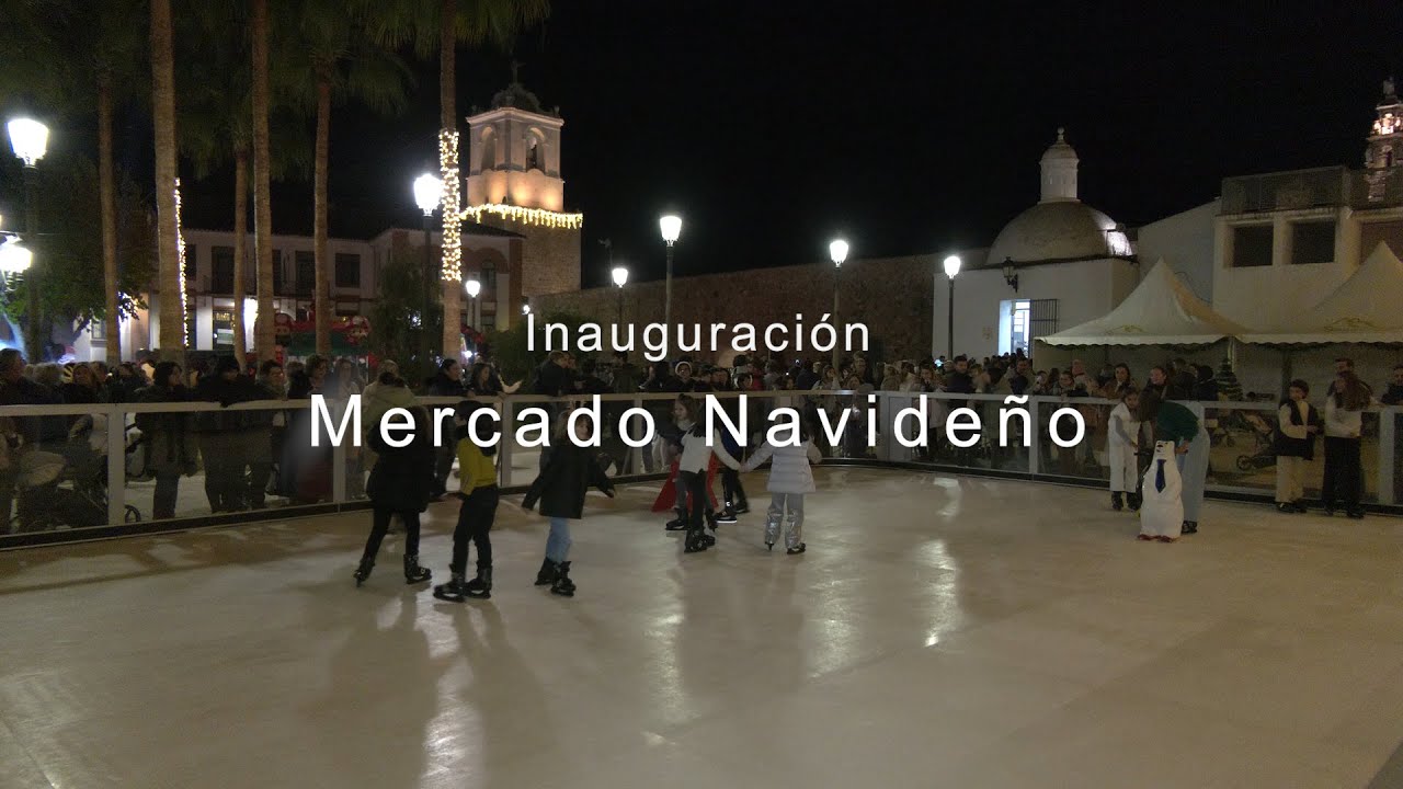Mucha expectación e ilusión en la inauguración del Mercado navideño de Jerez de los Caballeros