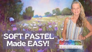 You Can Paint Amazing Pastel Landscapes: EASY Lesson for New Artists! #pastelpainting