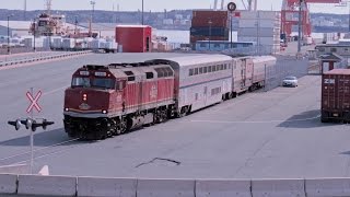 CN Test Train #998 & 999 with CN2197 105 Amtrak Sleeper & 2 Test Cars Halifax area 26 April 2016