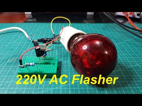 220V AC lamp flasher